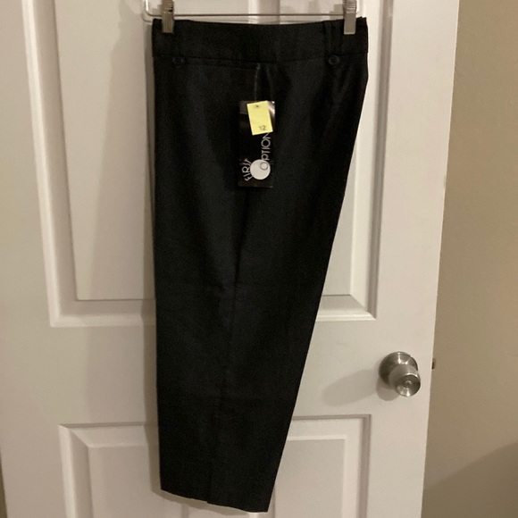 First Option Capri black pants size 12 new with tags - Picture 1 of 9